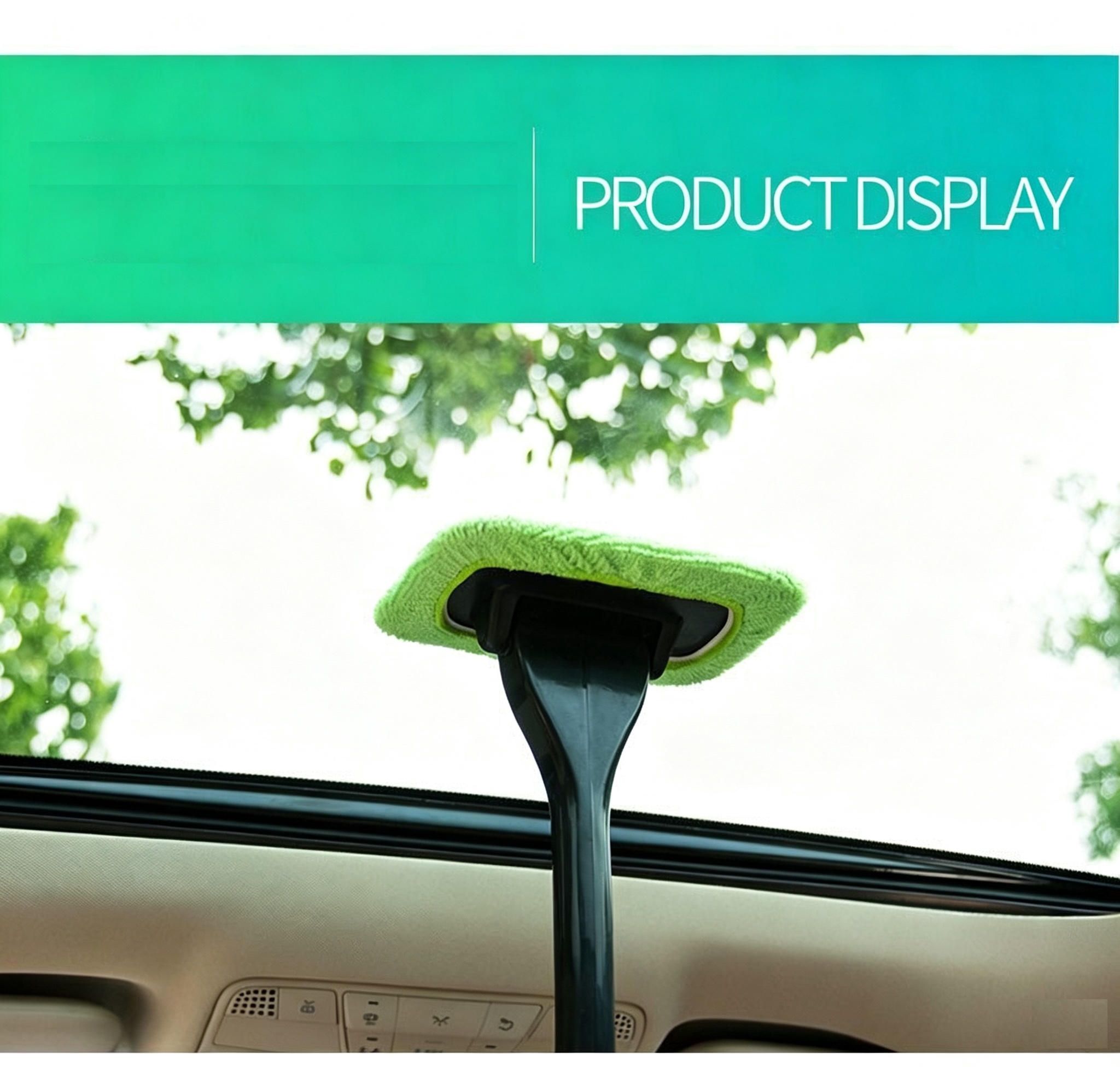 Car Windshield Defog & Cleaning Brush | Auto Glass Dust Removal Tool