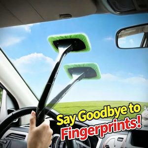 Car Windshield Defog & Cleaning Brush | Auto Glass Dust Removal Tool